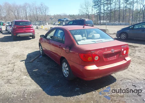 2004 Toyota Corolla Le из США, поврежденный, VIN 2T1BR38E94C222502